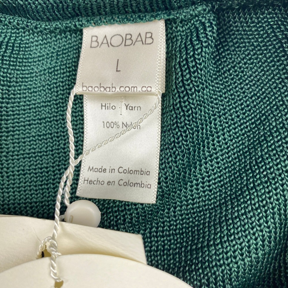 NWT Baobab Kairi Maxi Dress Green Women's Size Large Knit - Picture 10 of 16